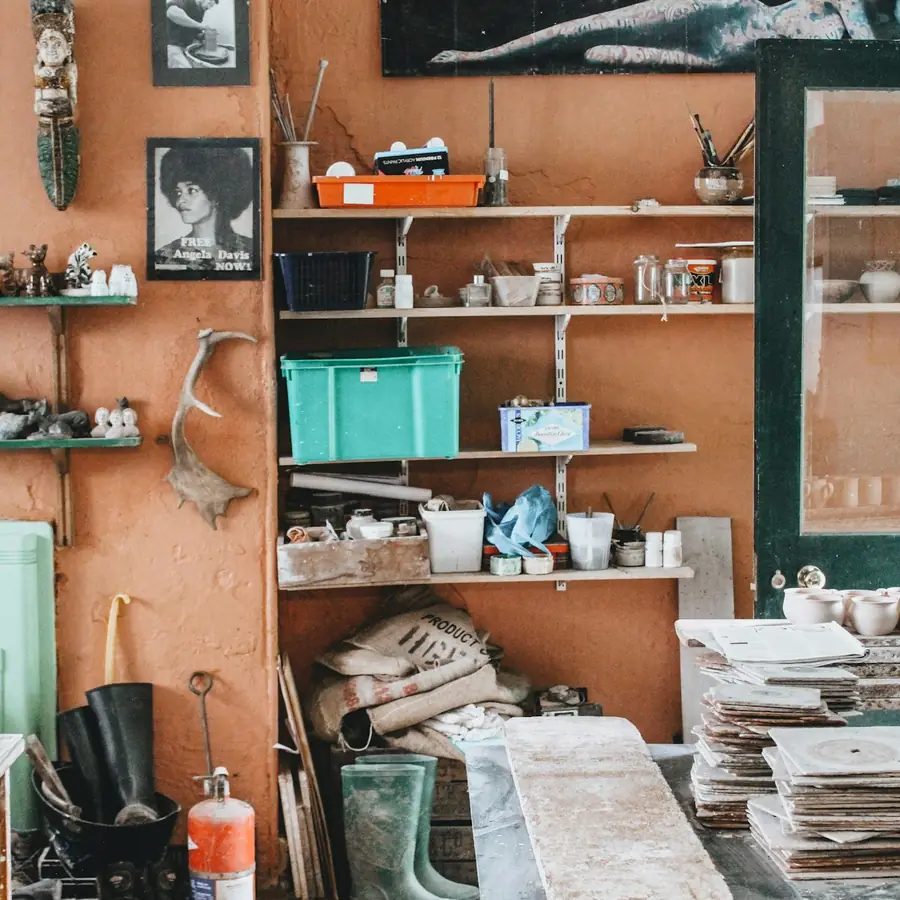 Interior of a small independent shop